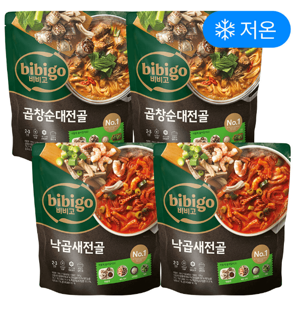 [비비고] 곱창순대전골 & 낙곱새전골